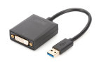 ADAPTADOR DIGITUS USB 3.0 - DVI INPUT USB OUTPUT DVI RESOLUCION DE 1080P