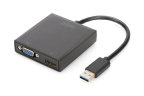 ADAPTADOR DIGITUS USB 3.0 - HDMI/VGA USB - HDMI/VGA SINGLE OR DUAL OUTPUT 1080P