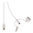 CABLE 2.0 MICRO USB B,USB A ADAP LIGHTN 30 PIN 1M. BLANCO