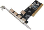 TARJETA EXPANSION DIGITUS PCI USB 2.0 5x USB 4 externos 1 interno